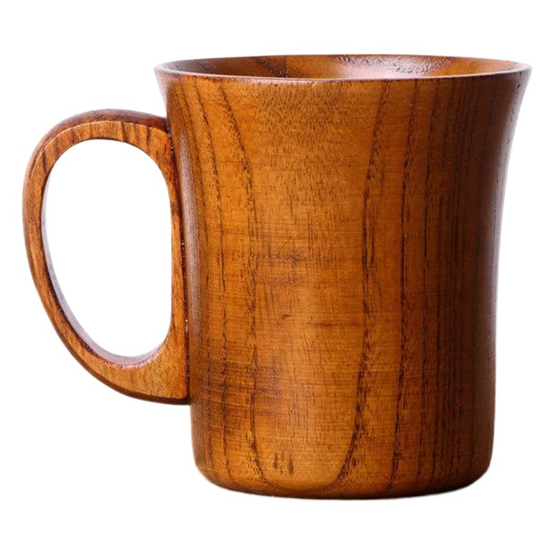 Zhenbaomu madera grande taza de agua retro creativo taza de madera taza de gran capacidad en stock gran cantidad descuento