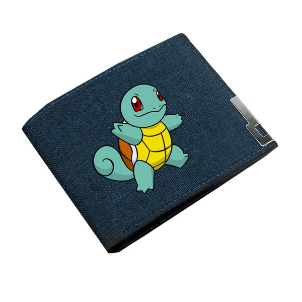 Cross-Border Anime Pikachu Wallet Student Coin Purse Unisex Canvas Short Wallet Dropshipping