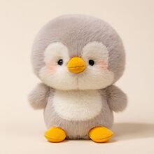 桌伴娃娃可爱企鹅毛绒玩具卡通狗狗公仔床头陪伴玩偶安抚批发代发