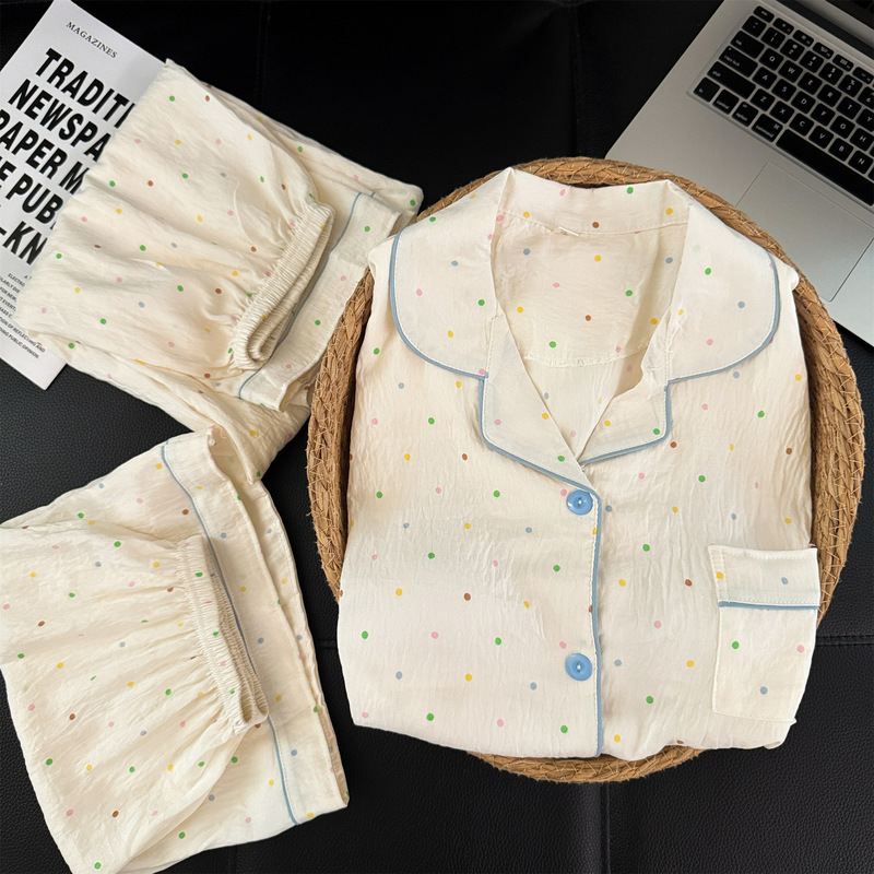 Cartoon High-End Sweet Student-Style Plus-Size Pajamas for Women, Spring and Summer Models That Can Be Worn Outside, Casual Three-Piece Home Clothing Set Cartoon High-End Sweet Student-Style Plus-Size Pajamas for Women, Spring and Summer Models That Can Be Worn Outside, Casual Three-Piece Home Clothing Set