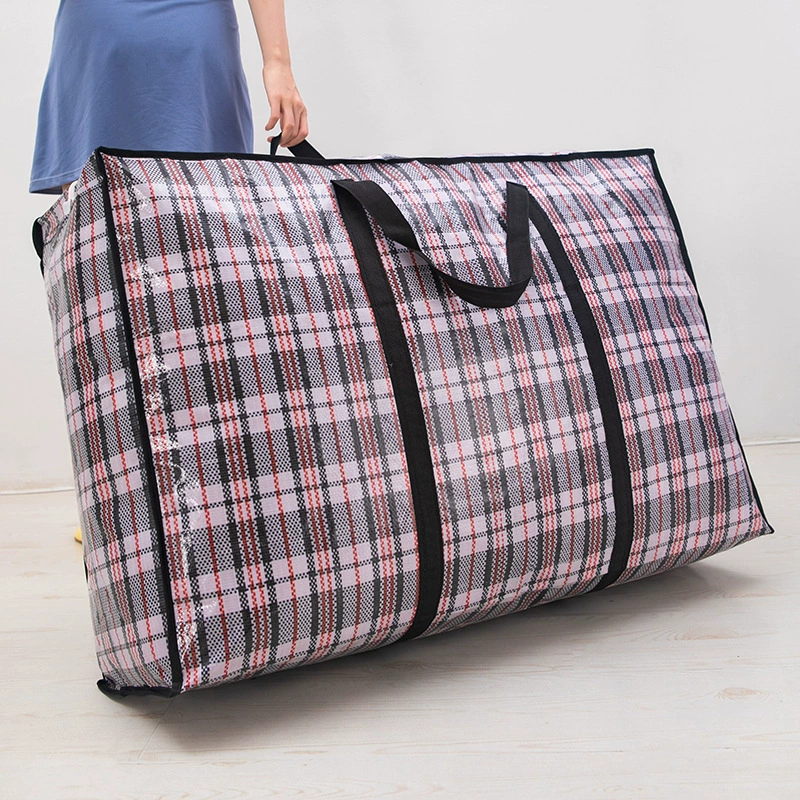 Большая тканая сумка Упаковка Движущаяся сумка из змеиной кожи Водонепроницаемая спортивная сумка Одежда Одеяло для хранения Износостойкая сумка Большая Емкость