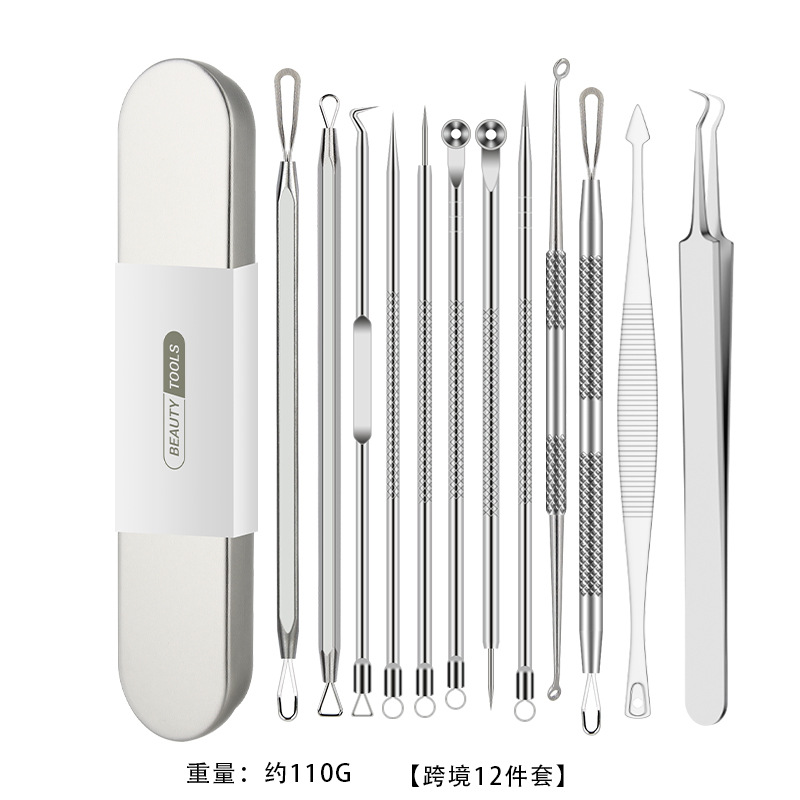 En stock, puede enviar agujas para el acné de acero inoxidable, herramientas de belleza para eliminar el acné oscuro, agujas para el acné, herramientas de belleza, clips celulares