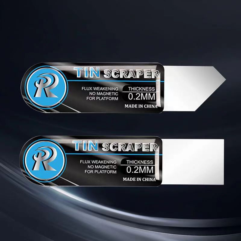 高弹性不锈钢拆机撬片2合1锡膏刮锡刀 拆机工具 开机薄片