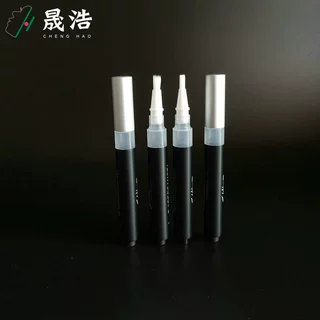 定制3ml铝制按压笔哑黑甲油瓶牙齿美白笔粉底液空瓶颜色logo自订