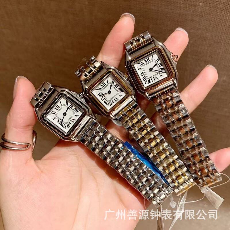 Micro-Business Card Issuer, Cheetah Series Square Quartz Steel Band Watch, Cross-Border Foreign Trade Live Broadcast Supply Manufacturer Agent