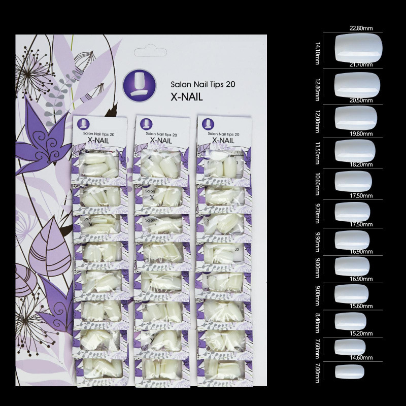 Fábrica directa de nuevos productos de manicura de color sólido 24 paquetes de tarjetas de uñas parches de manicura falsas uñas al por mayor