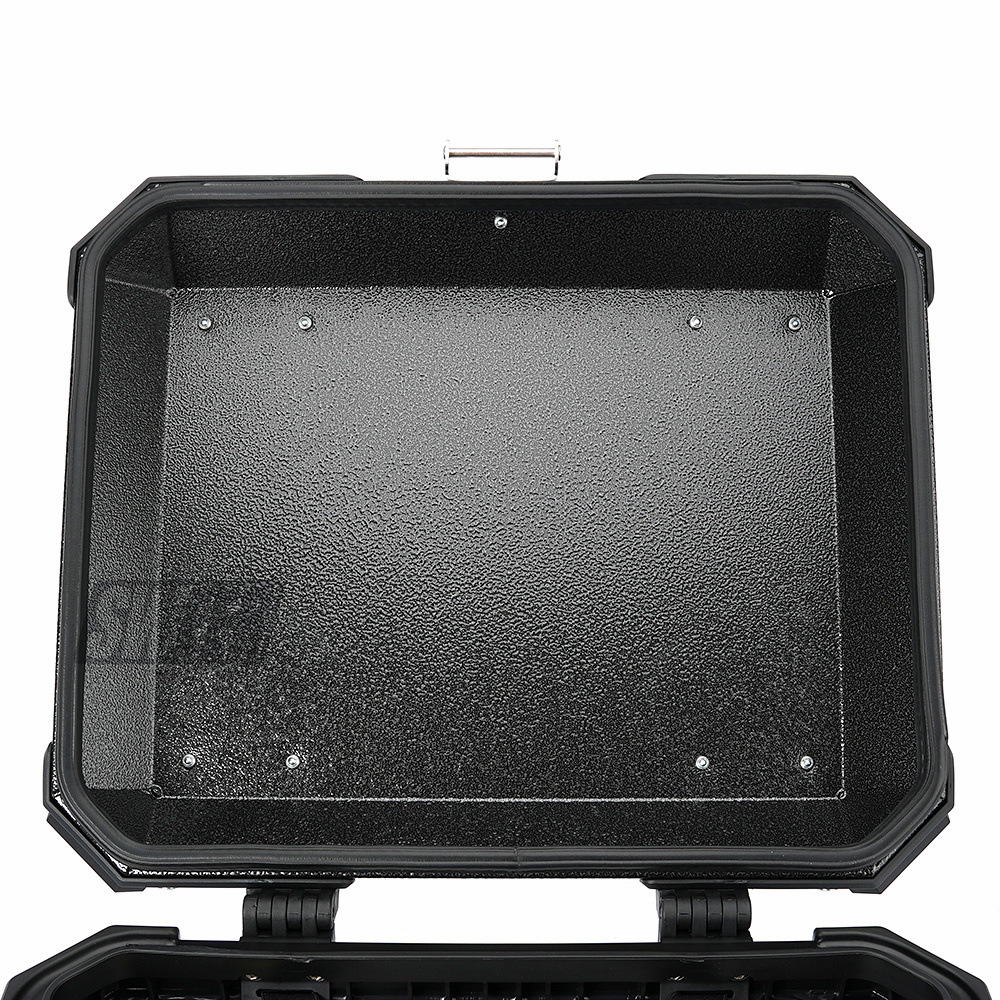 New 45L motorcycle aluminum alloy three-sided embossed tail box No. 9 calf rear tail box electric car large trunk