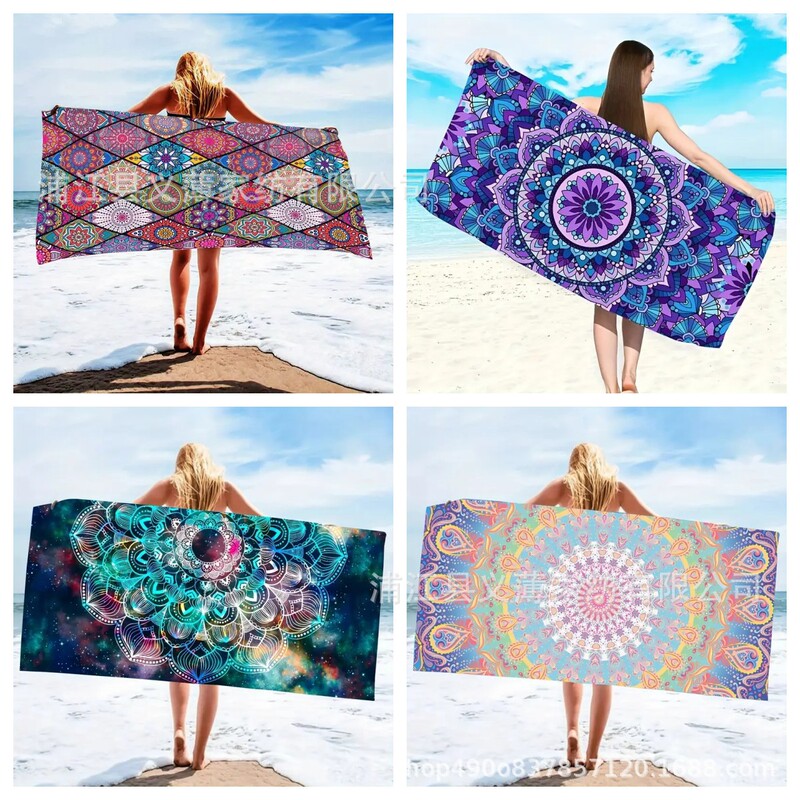 Microfiber Beach Towel Thin Quick Dry Super Absorbent Large Lightweight Towel Travel Sport Swimming Bohemia