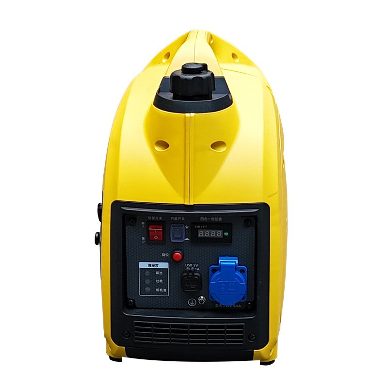Small Silent Gasoline Generator 220V Household Mini 2Kw Outdoor Convenient for Street Vending, Rv Camping, Electric Start