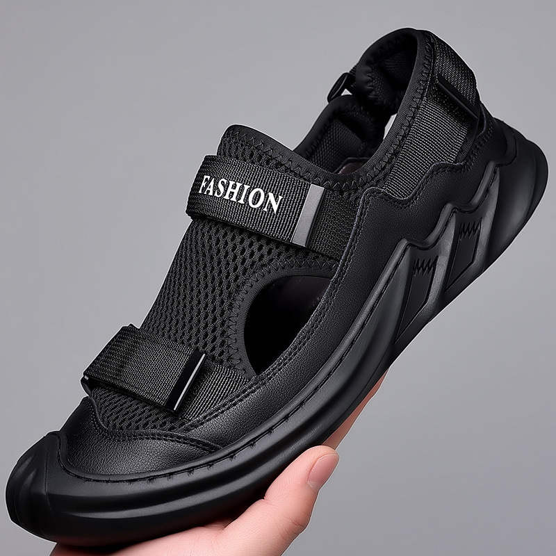 Fashion Youth Sandals Men's Soft Sole 2025 Summer New Style Vietnam Roman Shoes Baotou Beach Shoes Breathable Casual Shoes Fashion Youth Sandals Men's Soft Sole 2025 Summer New Style Vietnam Roman Shoes Baotou Beach Shoes Breathable Casual Shoes