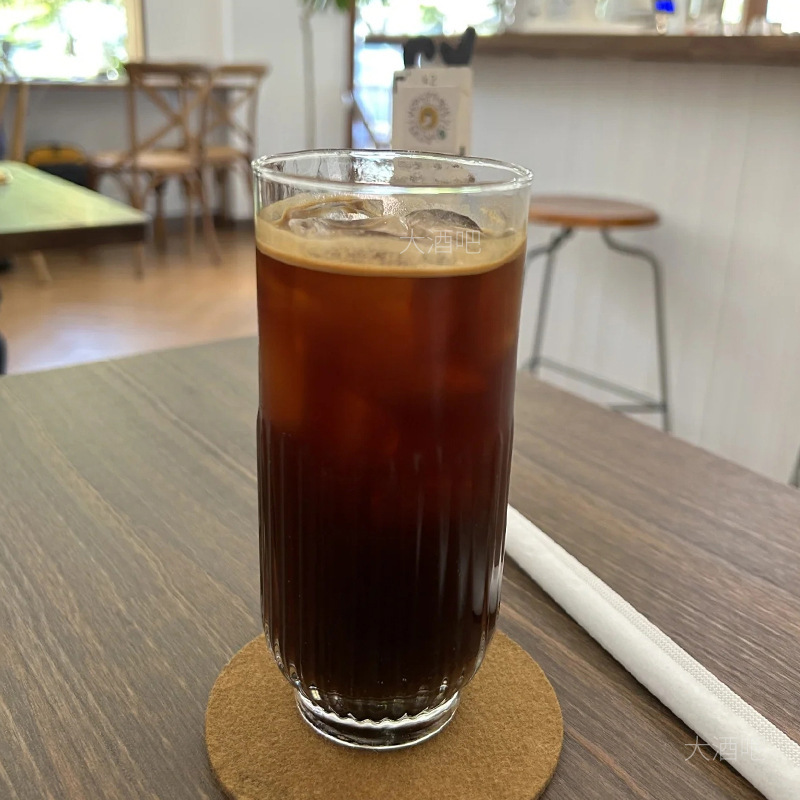 日本製ストライプガラスコールドドリンクカップアイスアメリカンラテコーヒーカップインスタイルジュースカップコリンカップドリンクカップ|undefined
