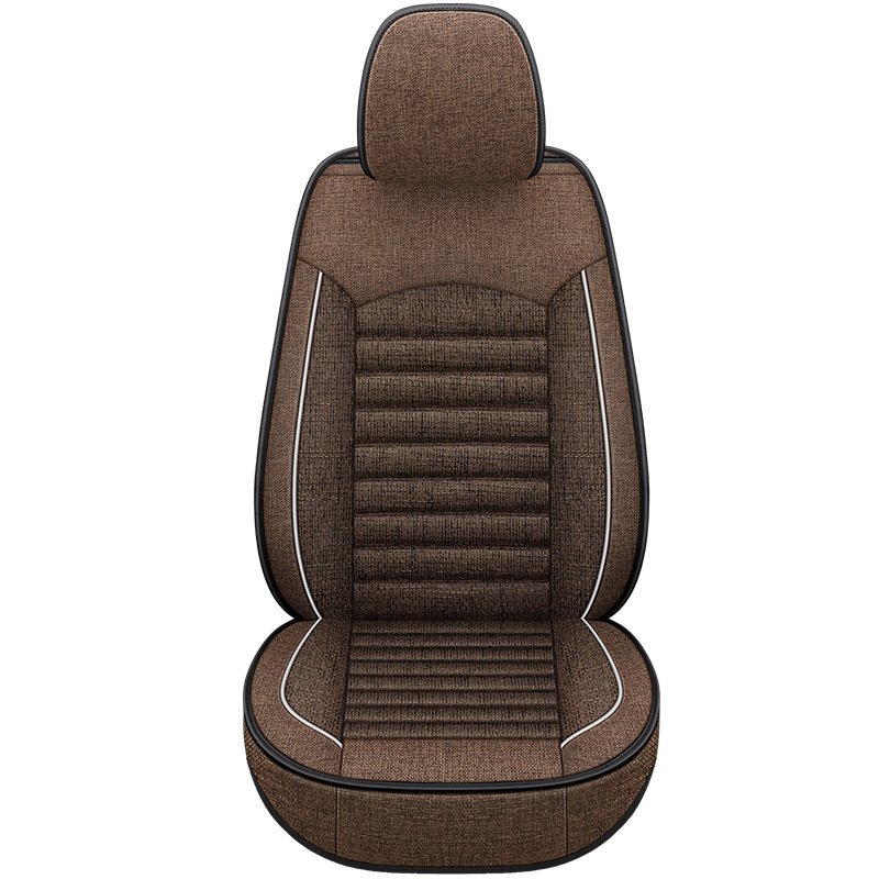 Flax Car Seat, Universal Seat cushion, seat cover - noble-coffee-single-seat-standard-version