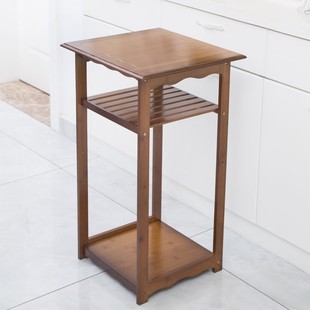 Bamboo Bucket Storage Rack Kettle Upper Kettle Tea Rack Solid Wood Flower Rack Office Printing Drinking Water Dipeng