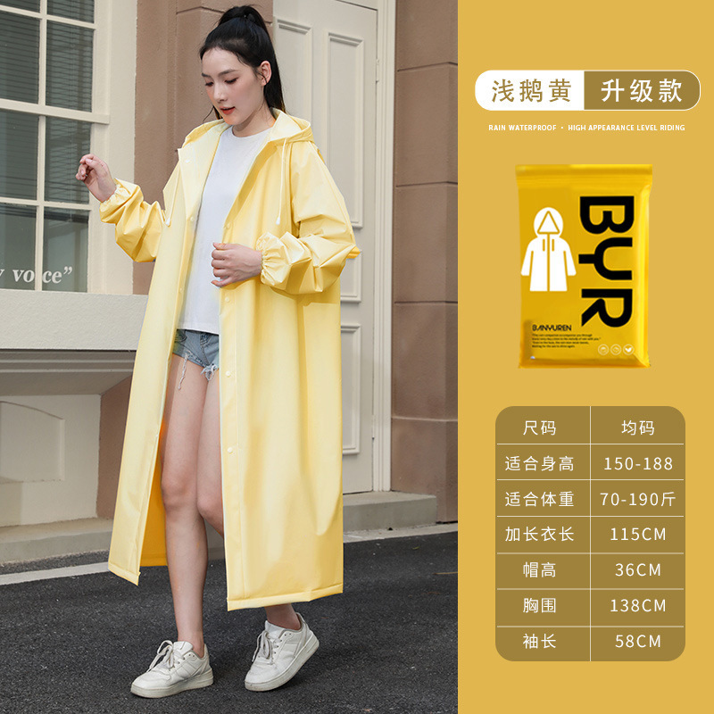 使い捨てレインコート卸売大人モデル厚く長く防雨屋外ハイキング旅行ポータブルワンピースレインコート|undefined