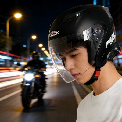 Motosiklet kaskı (dəbilqə) – Motorcycle Half Helmet