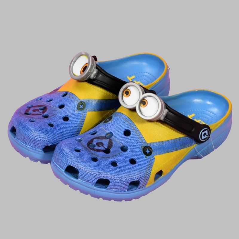 Cruz pantalones de cinturón pequeño hombre amarillo gafas agujero zapatos padres-hijos zapatos ladrones de la abuela de playa zapatillas frías al por mayor