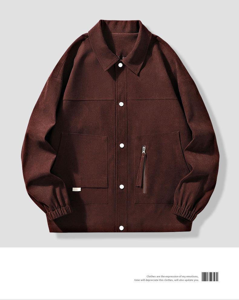 Nouvelle chemise à revers automne et hiver mince hommes adolescents, marques tendance, veste de couple pour hommes_voghion.com