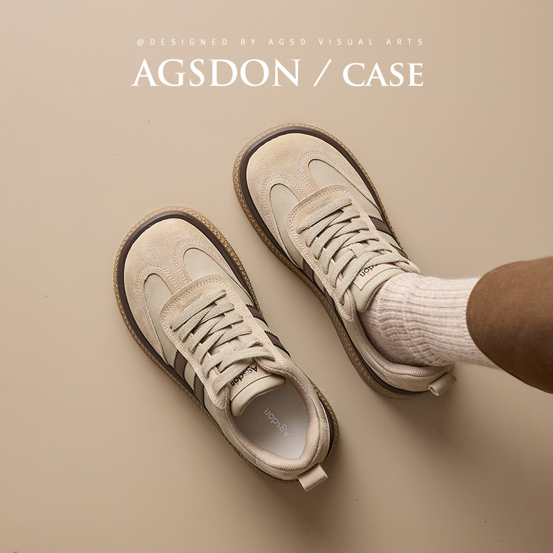 Zapatos de entrenamiento de la mujer 2025 nuevo invierno retro zapatos de skate casuales ligeros y zapatos deportivos de lana