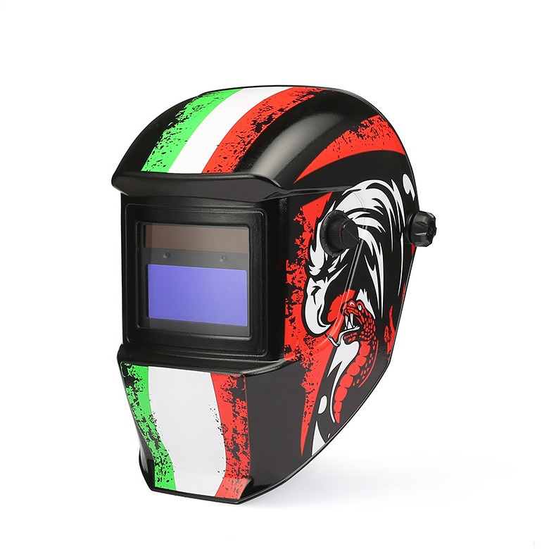 黑色贴花自动变光焊帽头戴式可调节面罩切割打磨防强光ALOE-433E