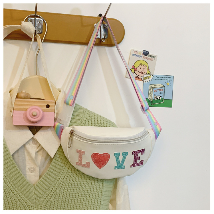 198g Weight Polyester Lining Material Sequins Fashion Element Zipper Closure Type Sling Strap Strap Type Fanny Pack Bags Type Casual, Daily Occasion Pu Leather Material Letter Pattern All Seasons Season Kid'S Gender Cute Style Dumpling Shape Shape Kid'S Pu Leather Letter Cute Sequins Dumpling Shape Zipper Fanny Pack 13