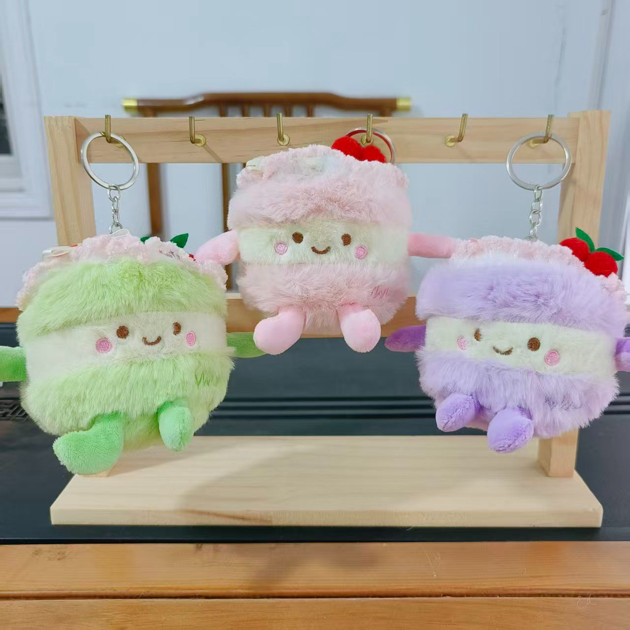 Cuatro pulgadas muñeca de peluche pequeño colgante muñeca llavero muñeca mochila colgante juguete de peluche regalo