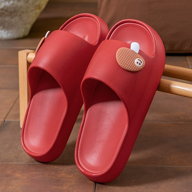 Женские сандалии с грибами, летние домашние домашние тапочки для купания в ванной комнате, удобная верхняя одежда на толстой подошве для пар, мужские тапочки