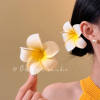 13# spring bright plumeria side clip about 9cm [two pieces]