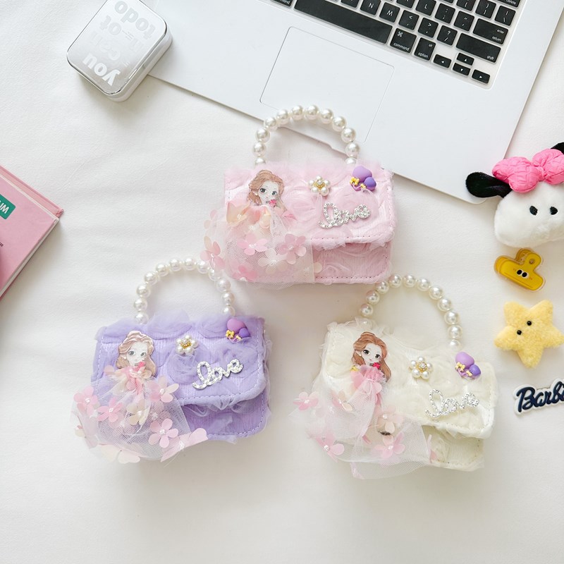 Nuevo 2025 bolso de aire extranjero para niños de moda de hombro niña caricatura encantadora niña pequeña bolsa de mochila princesa Aisha