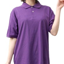紫色翻领t恤夏季商务男女装衣服高端polo衫男女短袖新款潮流