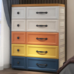 Storage Cabinet Multifunctional Drawer-type Cabinet Storage Cabinet Bedside Cabinet Multi-layer Plastic Room Household Bedroom Storage Cabinet