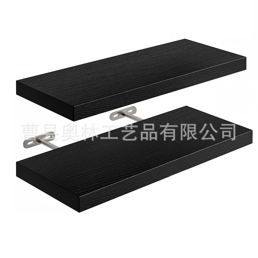 Estante de pared de madera de estilo rústico Estante de almacenamiento de partición flotante montado en la pared Estante de almacenamiento y acabado Floating Shelves