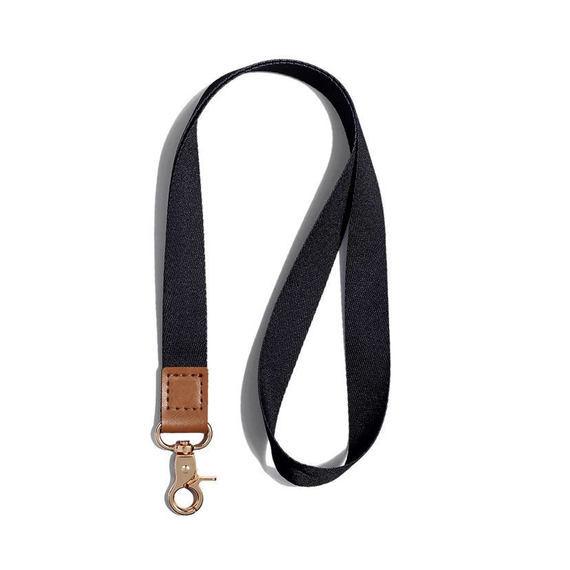 Suministro directo de fábrica transferencia térmica llavero cordón perezoso cuero poliéster correa de muñeca Halter teléfono móvil insignia cordón largo