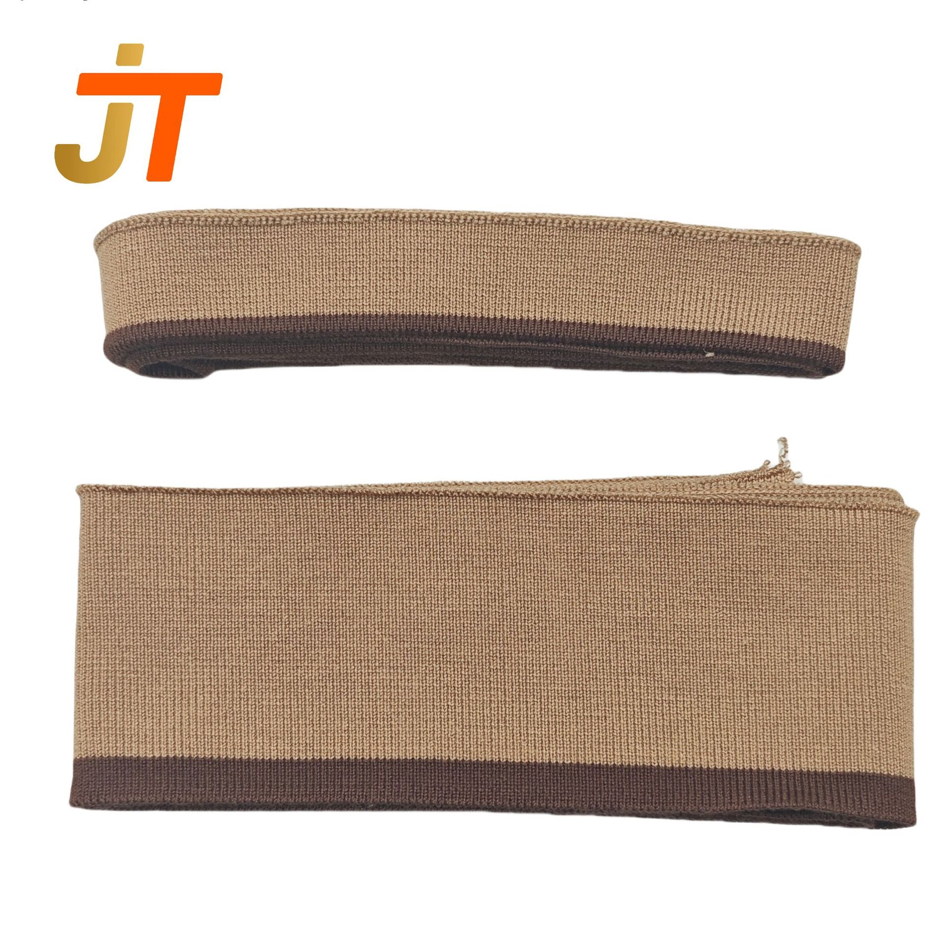 1*1平纹针织弹力罗纹 套装配套领口袖口下摆横机罗纹丝光棉扁机领