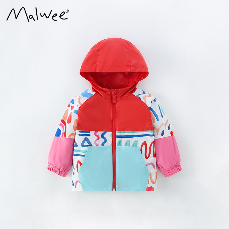 Malwee abrigo para niños Primavera y otoño nueva camisa de cremallera casual para niños europeos y americanos con capucha cazadora de manga larga para Niñas Ropa para niños image 7