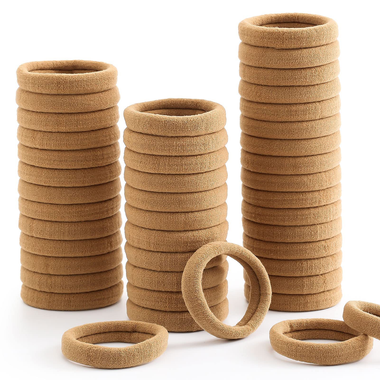 100 Pack Korean Style Simple Colorful Seamless Headline Rope Hair Ring High Elastic Hair Rope Hair Ring Headwear