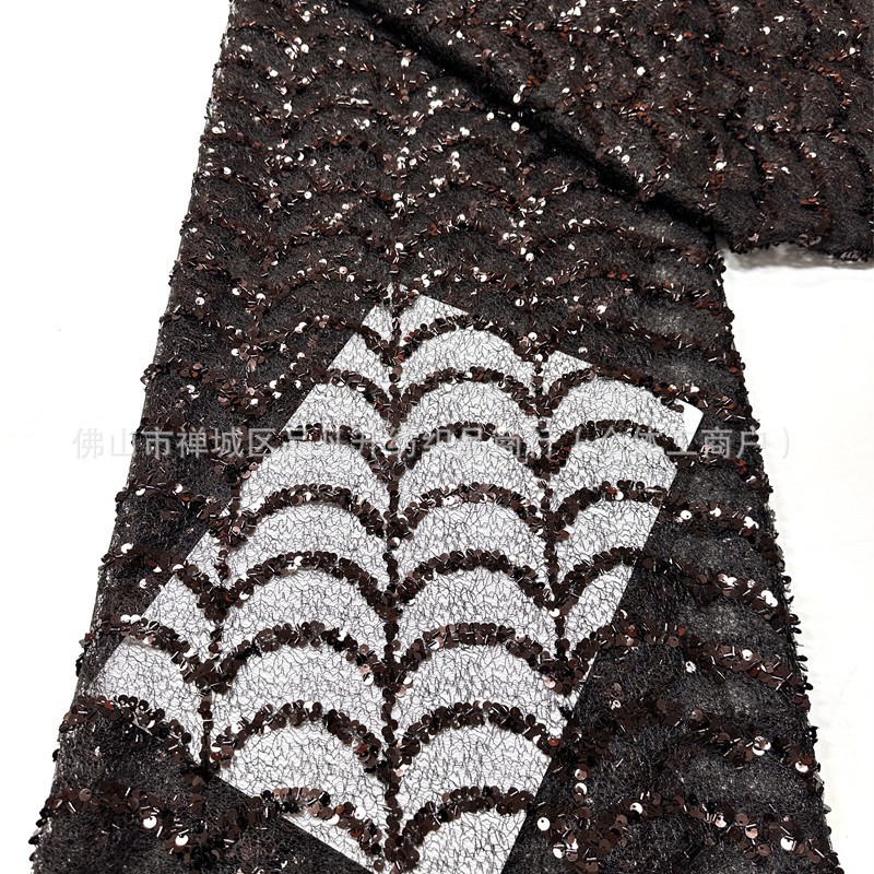 Hermosas piezas de tela de red de rasguño lujoso ligero vestido de fábrica de tela de baile al por mayor image 6