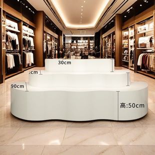 Trendy Adjustable Detachable Wooden 3-Tier Display Stand 100Kg-200Kg Load Capacity Island Display