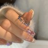 Brand advanced design fashionable ring with stone, moonstone, 2023 collection, light luxury style, trend of season