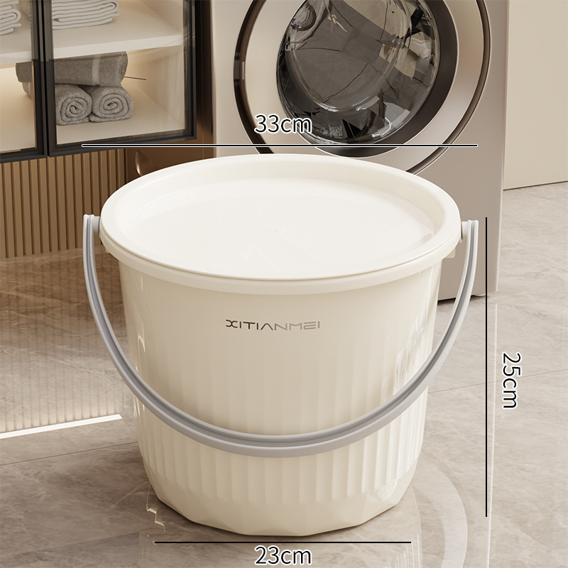 8900 크림 화이트 버킷 뚜껑