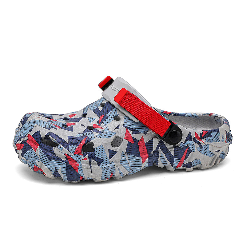 Camuflamiento de zapatos de verano para hombres zapatos de playa al aire libre sandalias para uso dual antideslizante desgaste suave zapatillas de cabeza