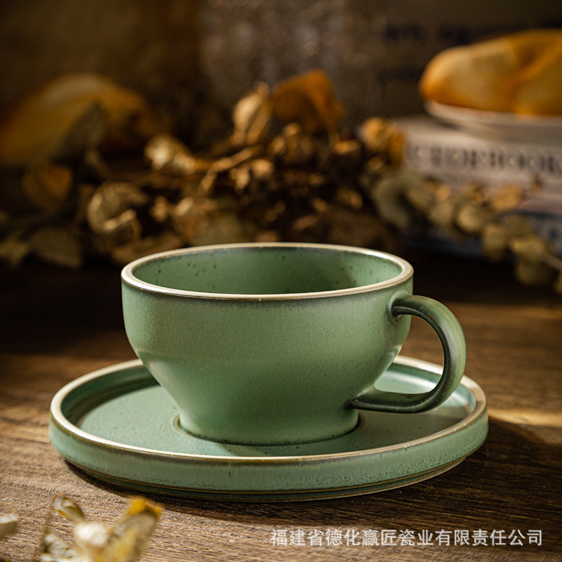 LZ congelación esmalte de ceniza taza de café plato de leche taza de mano taza de café espresso plato de té plato taza de agua