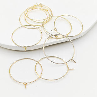 Cross-border hot DIY jewelry accessories nine-word earrings wine glass pendant mark circle earrings ring 9-word wine cup ring