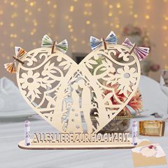 クロスボーダー木製工芸品結婚式ウェディングギフトクリエイティブ中空ファミリーツリーレター愛木製装飾