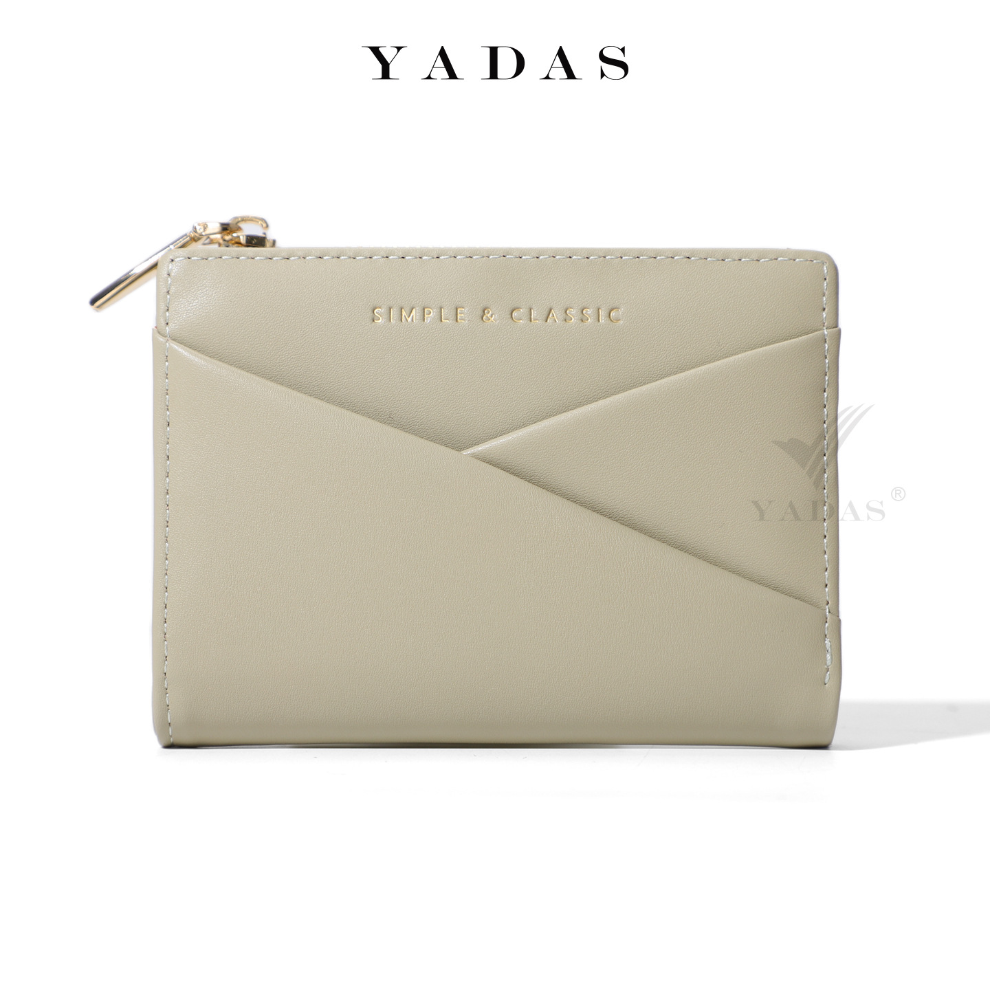 Nuevo tipo de mujer corta billetera coreana empalmado dos plegables cremallera billetera de cambio de moda monedero de color sólido billetera mujer