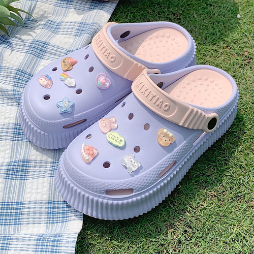 Cartoon Cute 3D Cartoon Bear and Rabbit Hole Shoes Accessory Girl Shoes Decorative Flowers Shoe Clips