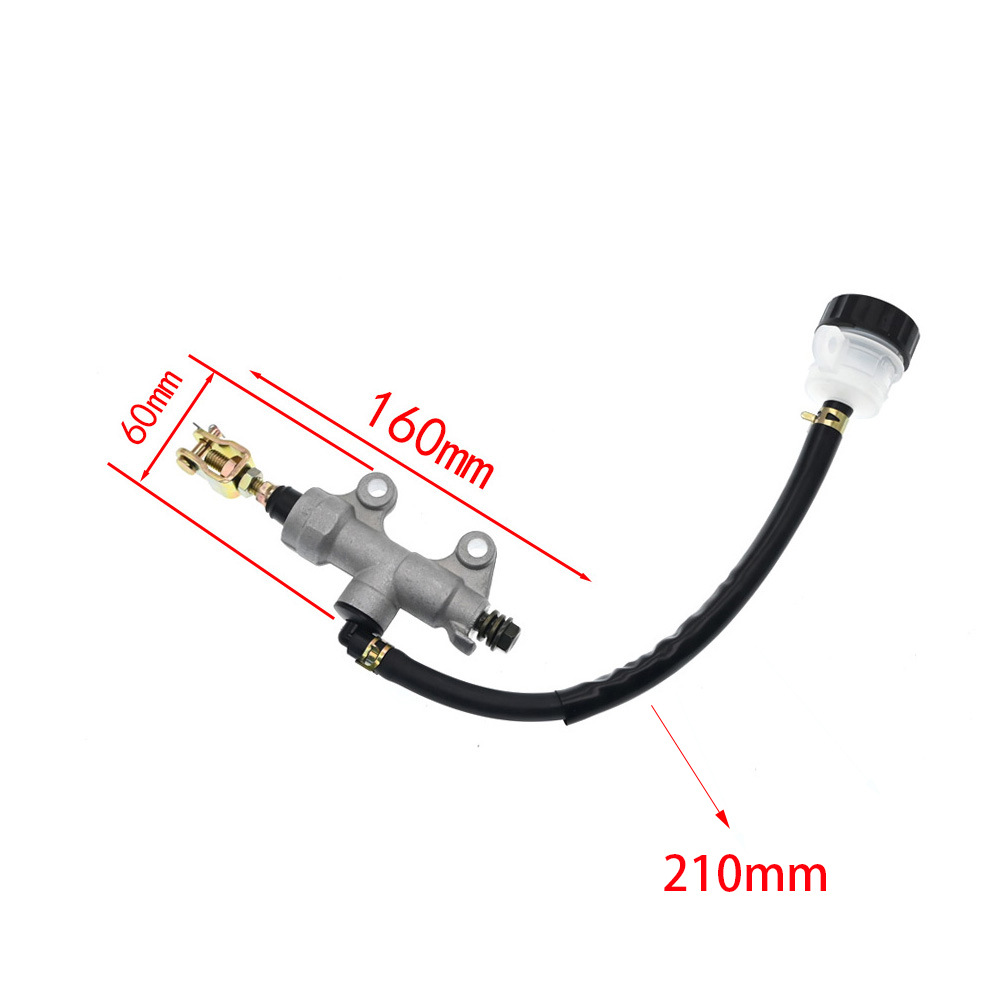 Universal Motorcycle Rear Brake Master Cylinder Straight Pump Cbz Off-Road Vehicle Atv Parts Oil Pipe Oil Cup Brake Pump