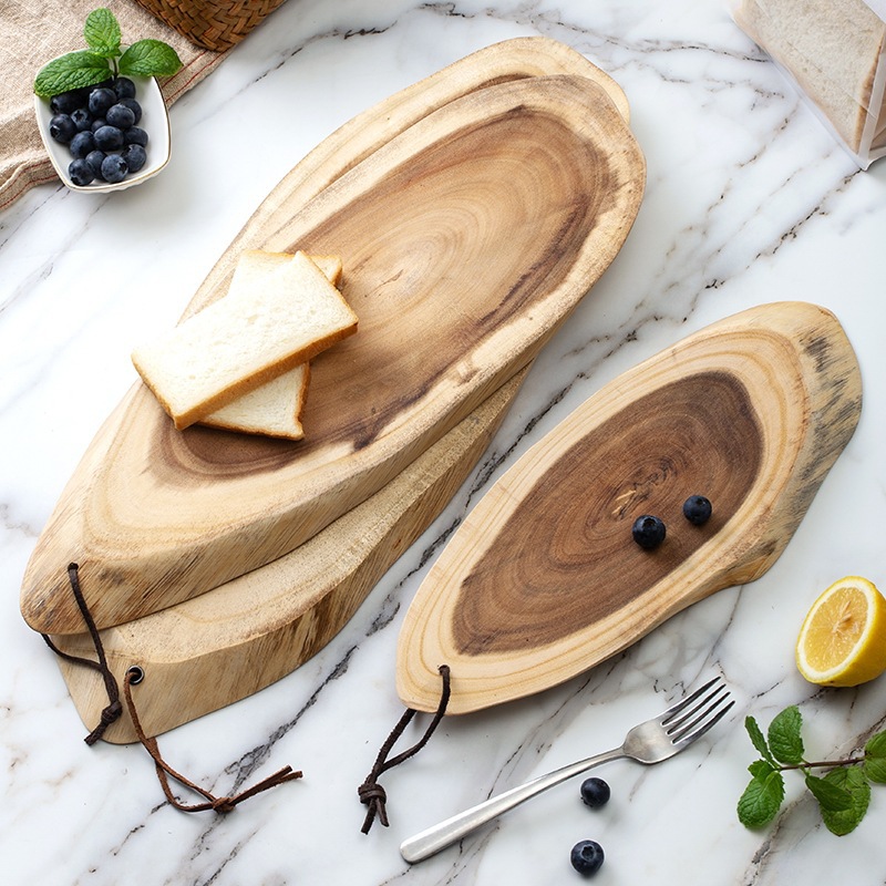 Fábrica directa irregular antideslizante corte de verduras madera de madera de corte de verduras domésticas madera de corte de verduras