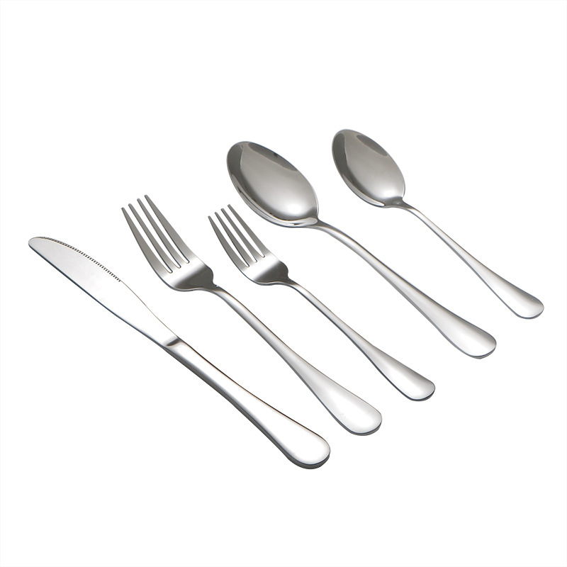 1010 Acero inoxidable vajilla hogar Hotel postre café Mezcla cuchara occidental filete cuchillo tenedor cuchara traje