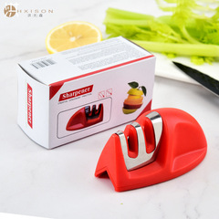 Mini outdoor portable fast knife sharpener fixed angle knife sharpener multi-purpose ceramic tungsten steel knife sharpener mouse sharpener