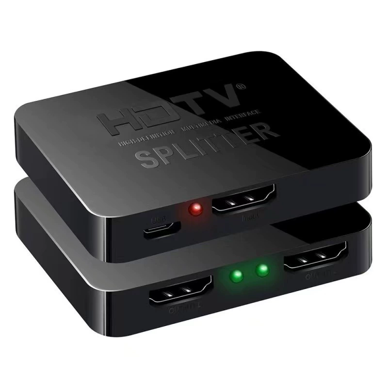 HDMI-распределительная устройство один вход два, 1, 2 выхода, 2 выхода, один выход HDMI переключатель высокое определение видео распределитель 4K